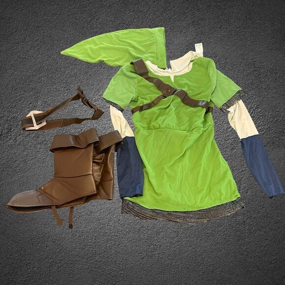 Link classic costume Childs XL 14-16 Zelda Halloween - Picture 2 of 3